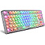 Sharkoon Crystal Shark KTT Kang White V3 Linear USB Gaming Tastatur TKL