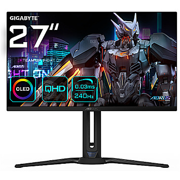 68.6cm (27") Gigabyte AORUS FO27Q2 OLED WQHD 240Hz Gaming Lautsprecher