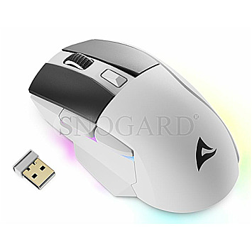 Sharkoon Skiller SGM50W inkl. Ladestation white