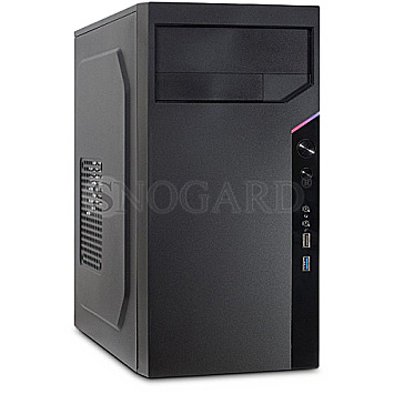 Inter-Tech IT-6505 Reto Micro-ATX Mini Tower Black Edition