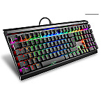 Sharkoon Skiller SGK40 Black RGB Huano Red 50Mio USB Gaming Keyboard