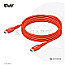 Club 3D USB-C 2.0 Kabel 240W PD EPR 2x USB-C 2.0 Stecker 2m rot