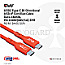 Club 3D USB-C 2.0 Kabel 240W PD EPR 2x USB-C 2.0 Stecker 2m rot