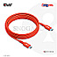 Club 3D USB-C 2.0 Kabel 240W PD EPR 2x USB-C 2.0 Stecker 2m rot