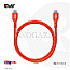 Club 3D USB-C 2.0 Kabel 240W PD EPR 2x USB-C 2.0 Stecker 2m rot