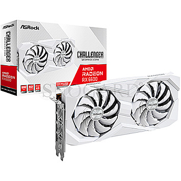 8GB ASRock Radeon RX6600 Challenger White 8GB