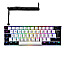 Sharkoon Skiller SGK50 S4 White LEDs RGB Kailh KT RED 60% QWERTZ USB