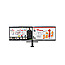 2x 68.6cm(27") LG 27QP88DP-BS Dual IPS WQHD HDR10 Pivot Monitorarm + Tischhalter