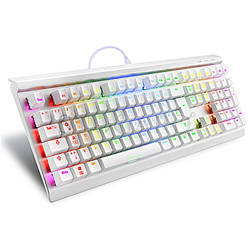 Sharkoon Skiller SGK40 White RGB Huano Red 50Mio USB Gaming Keyboard