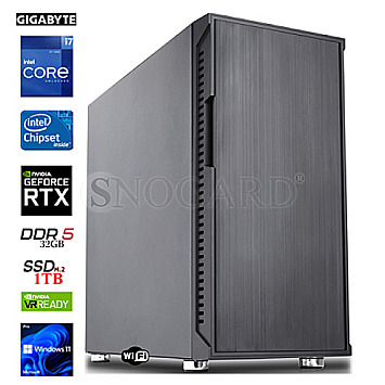Workstation INTEL i7-14700KF-M2-RTX3080 Silent WiFI