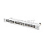 Lanberg PPS7-1024-S Patchpanel 24-Port 1U 19" CAT7 FTP geschirmt grau