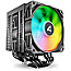 Sharkoon A60 RGB Black Air Cooler Dual Tower