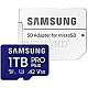 1TB Samsung MB-MD1T0S PRO Plus R180/W130 microSDXC UHS-I U3 A2 Class 10 V30 Kit