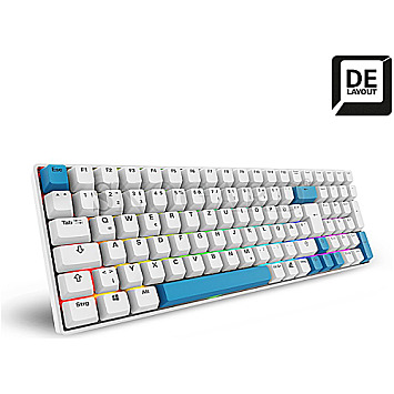 Sharkoon Skiller SGK50 S2 White Gamer RGB Keyboard Gateron G Pro 3.0 Yellow USB