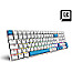 Sharkoon Skiller SGK50 S2 White Gamer RGB Keyboard Gateron G Pro 3.0 Yellow USB