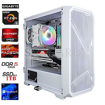 GamingLine R5-9600X-RX7800XT WiFi Snow White