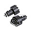 LogiLink PA0044 Car Charger USB 2-Port Input 12-24V Output 5V schwarz