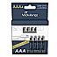 MediaRange MRBAT160 USB-C Li-Ion Akku AAA Micro / LR03 1.5V 500mAh 4er Pack
