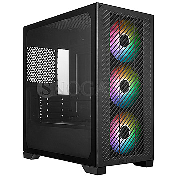 CoolerMaster E301-KGNN-S00 Elite 301 Tempered Glass Black Edition