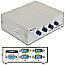 DeLOCK 87589 Seriell Switch RS-232 4-Port manuell grau