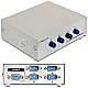 DeLOCK 87589 Seriell Switch RS-232 4-Port manuell grau