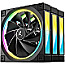 Deepcool R-FL12R-BKAPN3-G FL12R RGB Case Fan 120mm schwarz 3er Pack