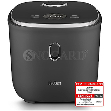 Lauben LBNLSRC3000AT Reiskocher 3l Low-Sugar anthrazit