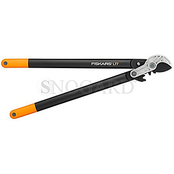 Fiskars 112580 PowerGear L77 Astschere schwarz/orange