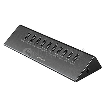 LogiLink UA0226 USB 2.0 10-Port Aluminium Hub