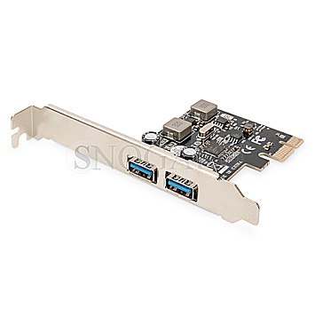 Digitus DS-30220-5 PCIe Add-On Karte USB 3.0 2-Port Low Profile Blende