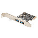 Digitus DS-30220-5 PCIe Add-On Karte USB 3.0 2-Port Low Profile Blende