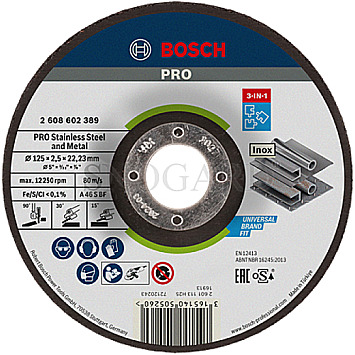 Bosch 3in1 Trennscheibe 2.5mm Metall/Edelstahl
