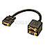 Lindy 41214 VGA Splitter Cable 18cm schwarz