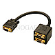 Lindy 41214 VGA Splitter Cable 18cm schwarz