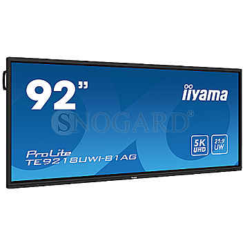 2.32m (91.5") Iiiyama ProLite TE9218UWI-B1A VA WUHD Touch Publi Display
