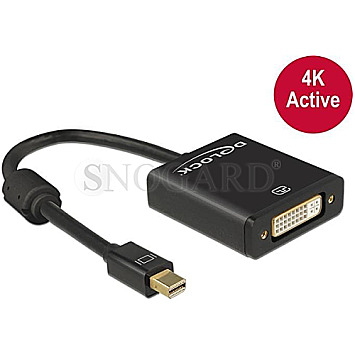 DeLOCK 62603 Mini DisplayPort 1.2 Stecker/DVI Buchse Adapter aktiv