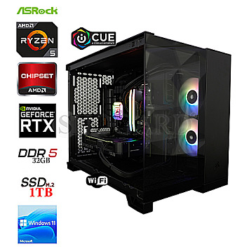 Ultra Gaming Corsair iCue 1 R5-7600X-RTX5070 WiFi6E powered by iCUE
