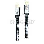 2GO 797515 USB-C 240W Thunderbolt Schnellladekabel 2m silber