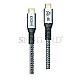 2GO 797515 USB-C 240W Thunderbolt Schnellladekabel 2m silber