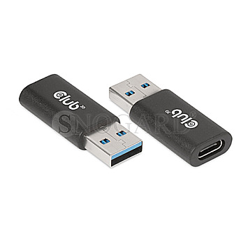 Club 3D CAC-1525 Adapter USB 3.2 Typ A <> USB 3.2 Typ C schwarz