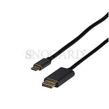EFB EBUSBC-DP14K.2 USB-C Stecker - DisplayPort 20 Stecker 8K 2m schwarz