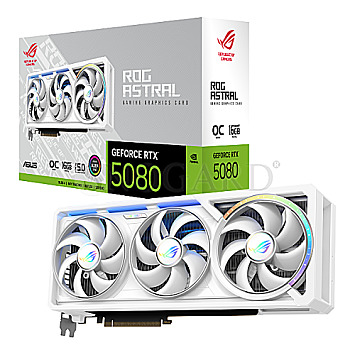 16GB ASUS ROG-ASTRAL-RTX5080-O16G-WHITE ROG Astral GeForce RTX5080 White OC