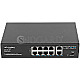 Lanberg Switch 8X 100MB DSP+/2X 1GB Unmanaged Rack 10"/19"