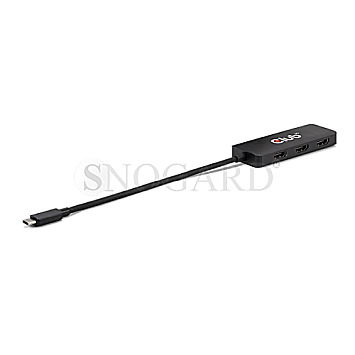 Club 3D CSV-1554 Multi Stream Transport MST Hub USB-C mit DP 2.1 auf 3x HDMI