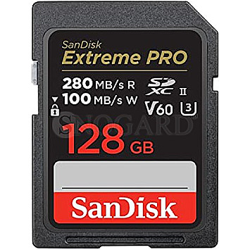 128GB SanDisk Extreme PRO R280/W100 SDXC UHS-II U3 Class 10 V60