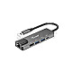 Equip 133489 USB-C 5in1 Multifunktionsadapter 4K Ultra HD 100W USB PD grau