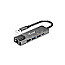 Equip 133489 USB-C 5in1 Multifunktionsadapter 4K Ultra HD 100W USB PD grau
