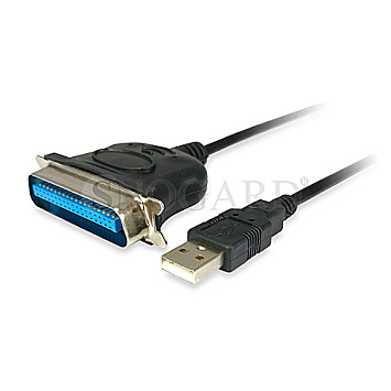 Equip 133383 Adapterkabel USB Typ-A -> Parallel Centronics 36 1.5m schwarz