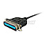 Equip 133383 Adapterkabel USB Typ-A -> Parallel Centronics 36 1.5m schwarz
