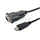 Equip 133392 USB-C auf seriell Adapterkabel 1.5m schwarz